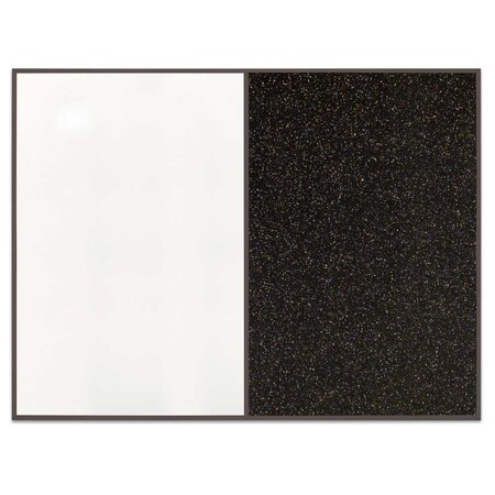 United Visual Products Sliding Door Indoor Enclosed Corkboard, 9 UV9011ACS-WHITE-FORBO